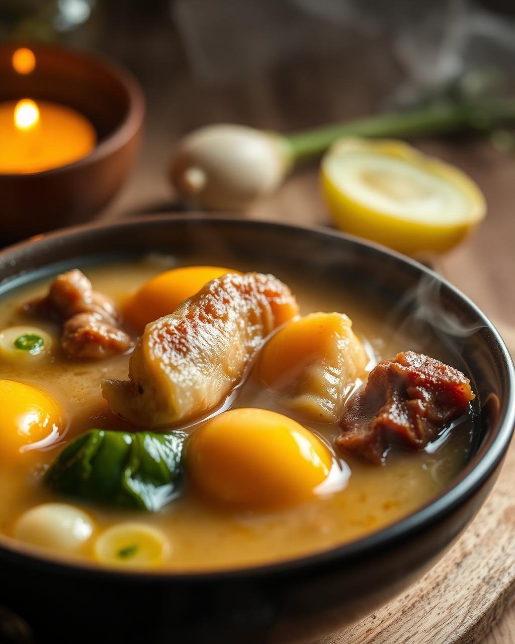 Receita de caldo cremoso com calabresa
